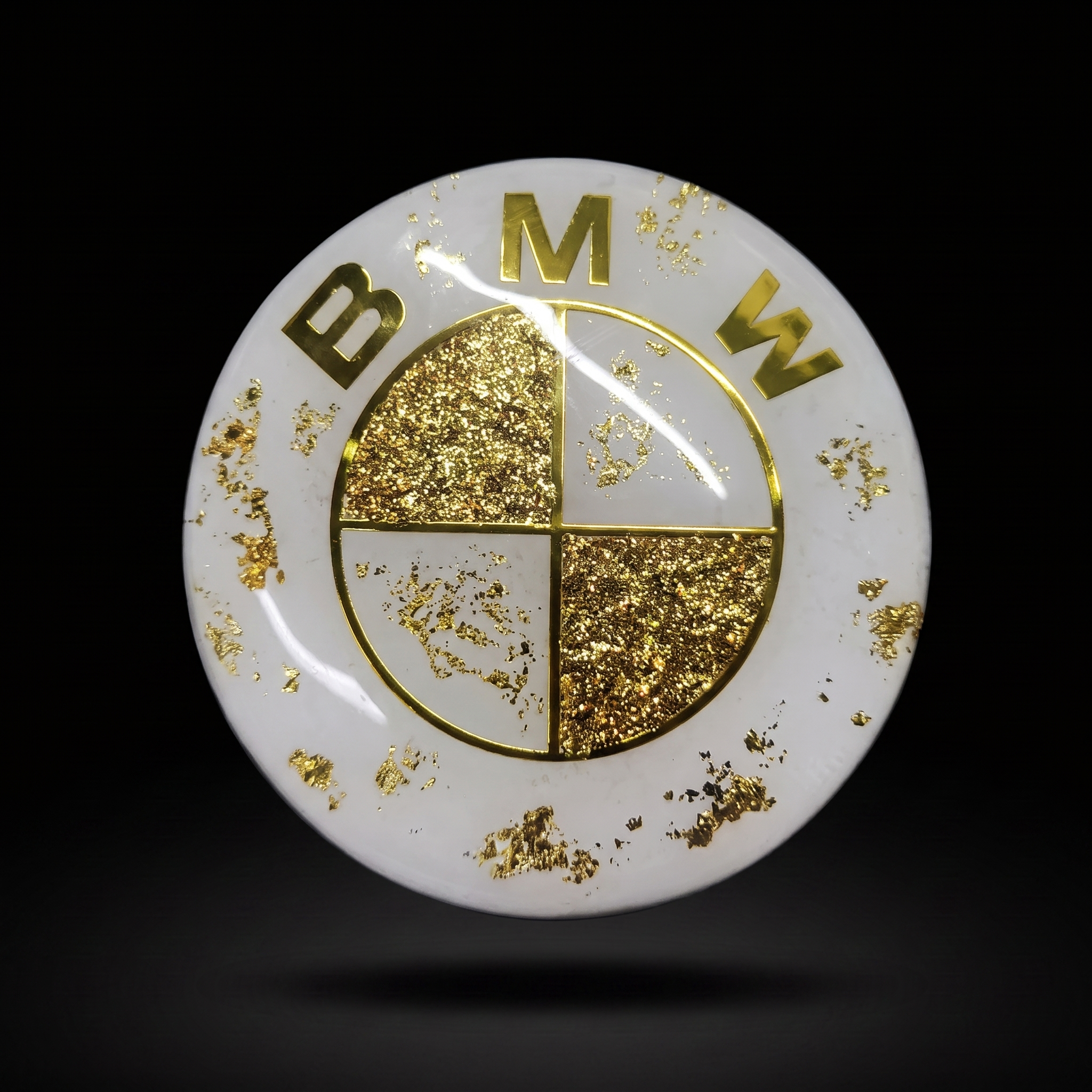 Ivory Gold — Forged Carbon Badge